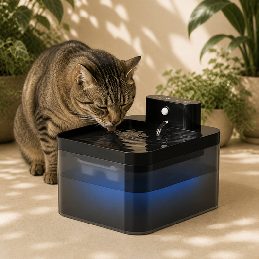 VELNA Pet Water Fountain – Stainless Steel Wireless Drinker