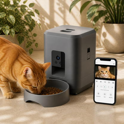 VELNA Automatic Pet Feeder – Smart Wi-Fi Camera Dispenser