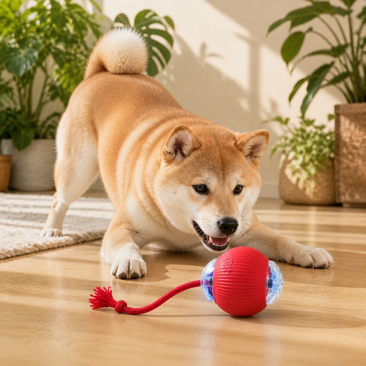 VELNA Interactive Dog Ball – Motion-Activated Self-Rolling Toy